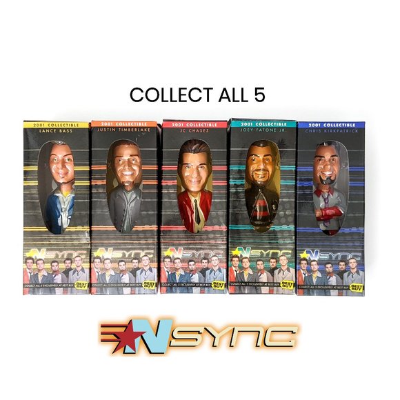 Best Buy Toys Nsync 20 Collector Bobble Doll Heads Collection Set Nib Poshmark